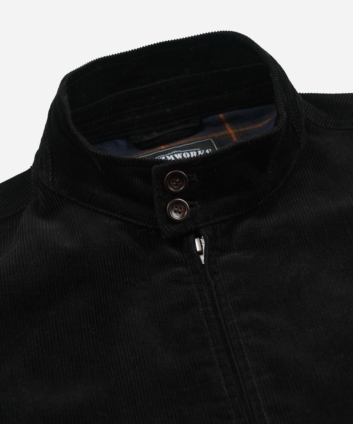 프리즘웍스(FRIZMWORKS) CORDUROY BUDDY HARRINGTON JACKET _ BLACK