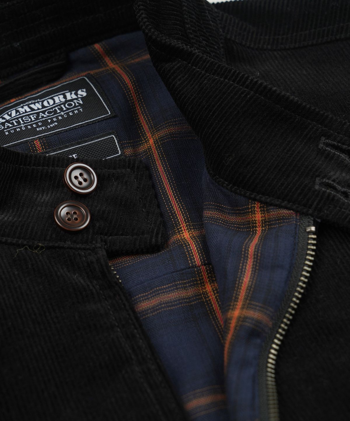 프리즘웍스(FRIZMWORKS) CORDUROY BUDDY HARRINGTON JACKET _ BLACK