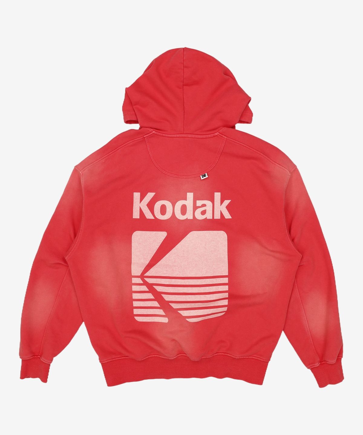 코닥(KODAK) 컬러아이 세미오버핏 후드티셔츠 RED 95