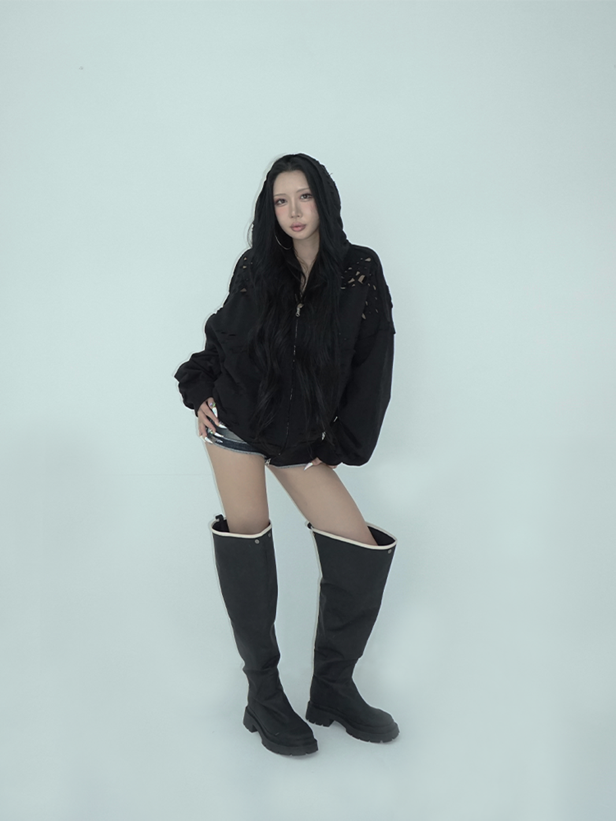 게이트리스(GATELESS) WATERPROOF HIGH BOOTS