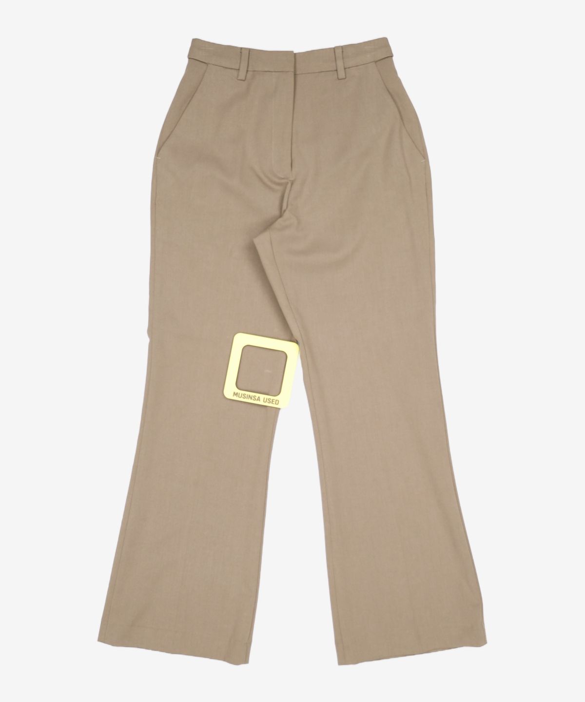 룩캐스트(LOOKAST) 브라운 부츠컷 히든 밴딩 팬츠 / BROWN BOOTS CUT HIDDEN BANDING PANTS XS