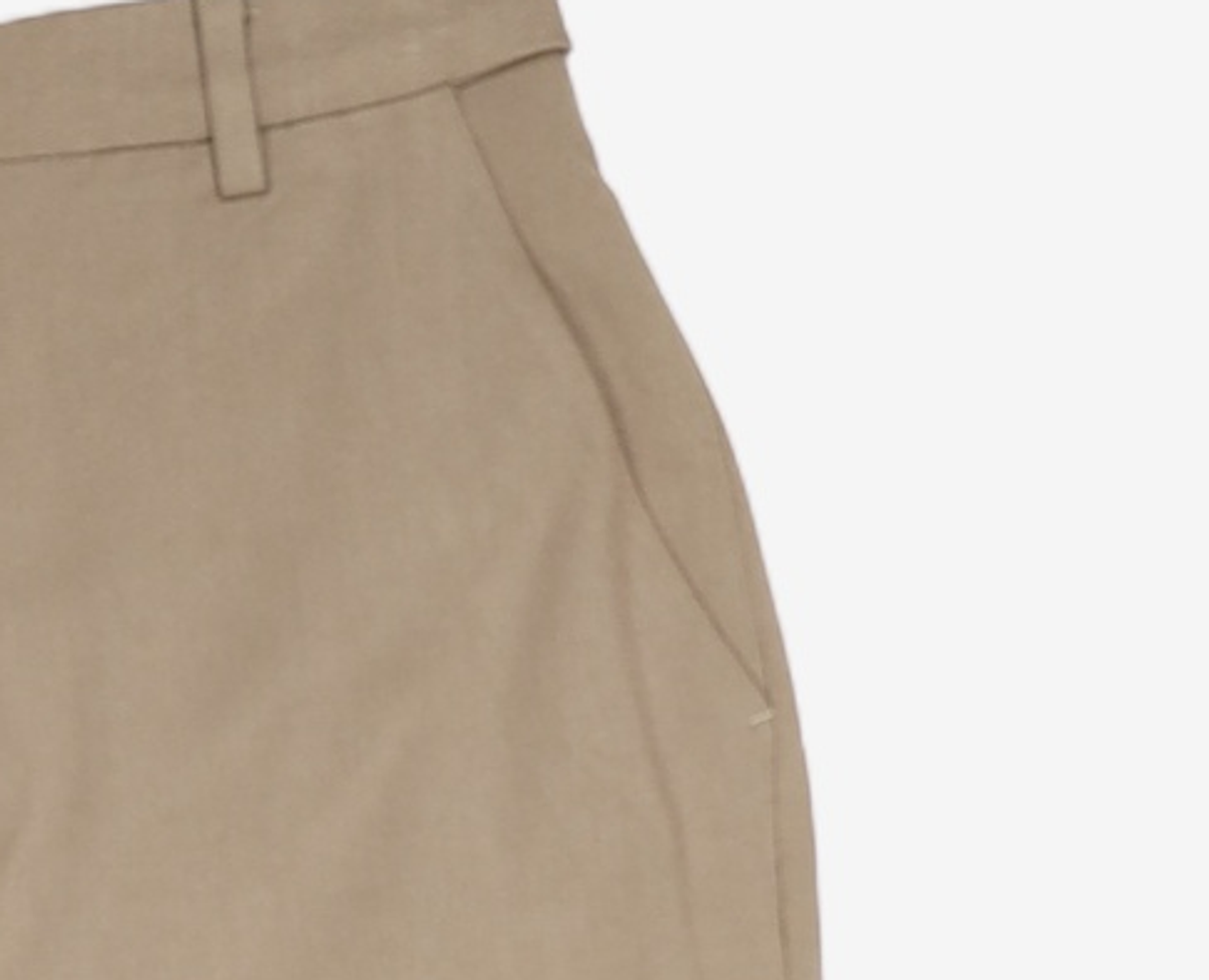 룩캐스트(LOOKAST) 브라운 부츠컷 히든 밴딩 팬츠 / BROWN BOOTS CUT HIDDEN BANDING PANTS XS