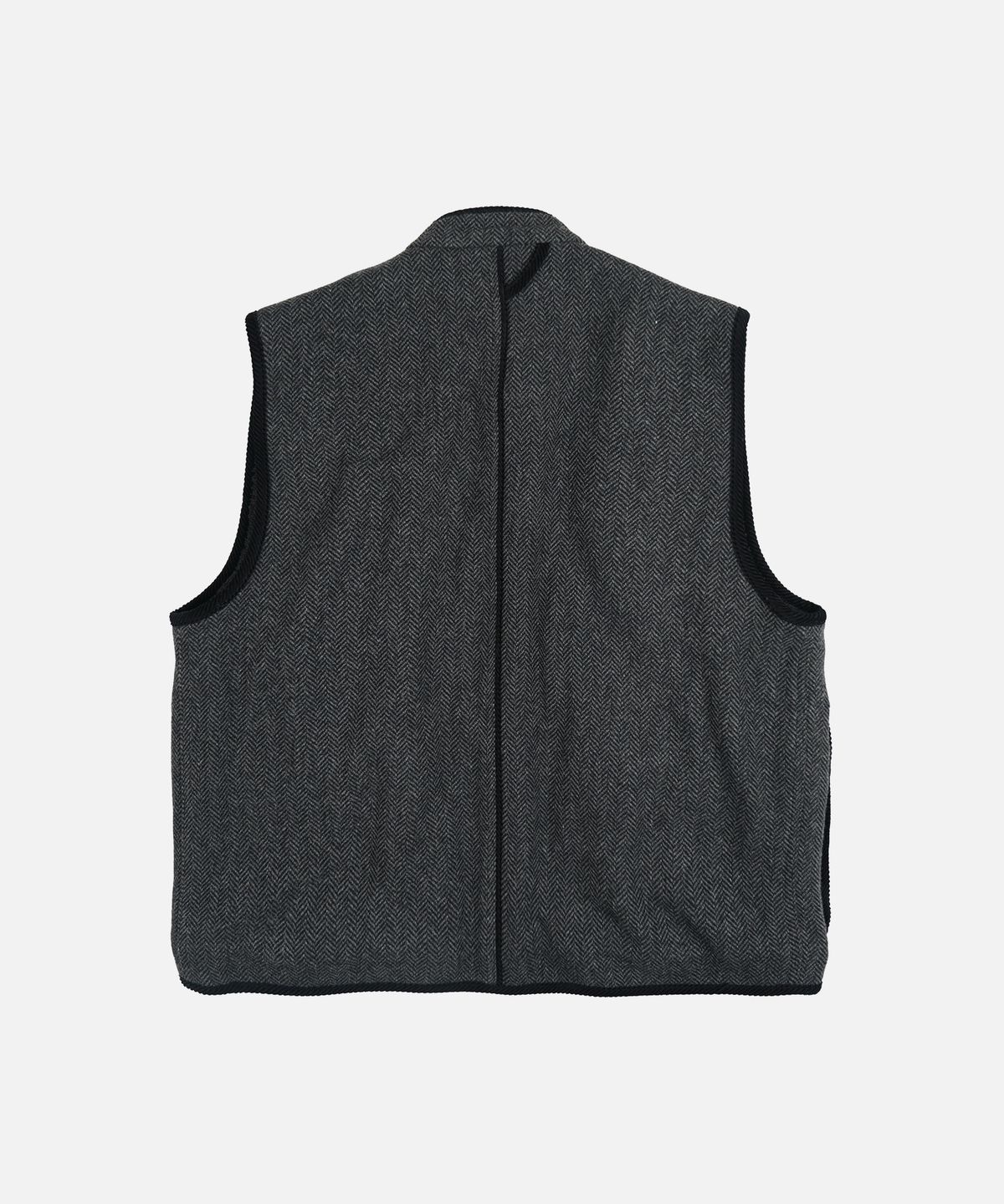 프리즘웍스(FRIZMWORKS) HERRINGBONE WOOL HUNTING VEST _ GRAY BLACK