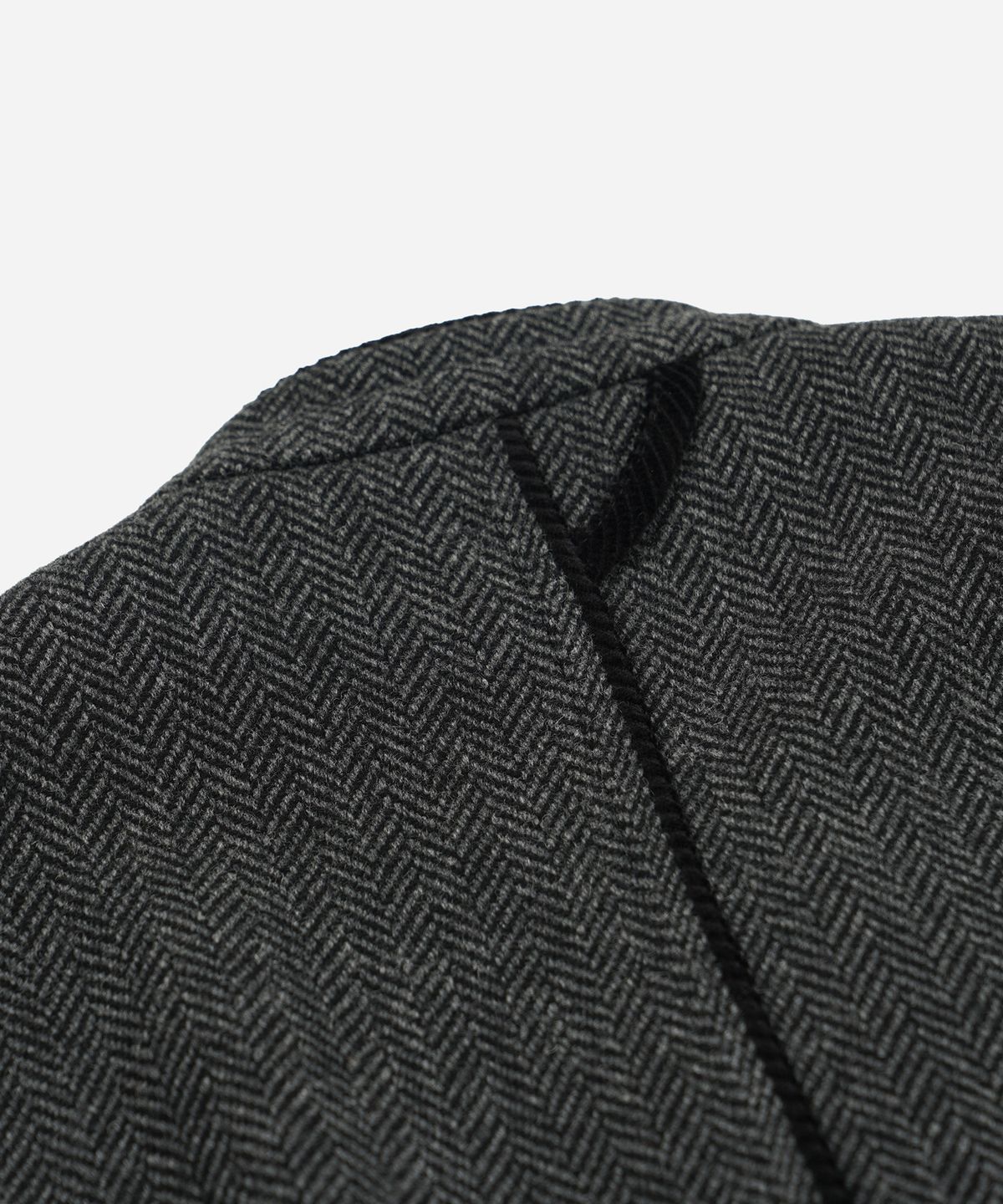 프리즘웍스(FRIZMWORKS) HERRINGBONE WOOL HUNTING VEST _ GRAY BLACK