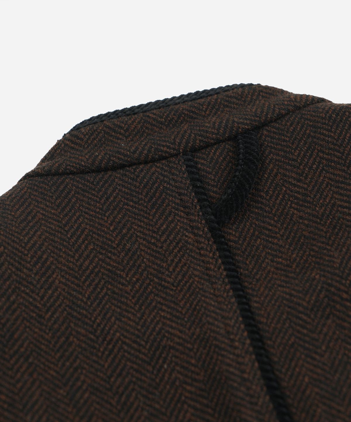 프리즘웍스(FRIZMWORKS) HERRINGBONE WOOL HUNTING VEST _ CHESTNUT BLACK