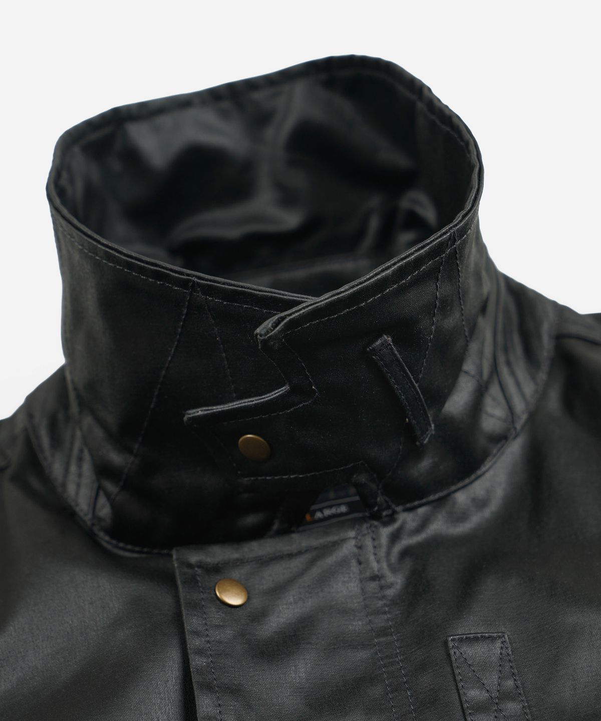 프리즘웍스(FRIZMWORKS) WAXED COTTON HERITAGE HUNTING JACKET _ BLACK