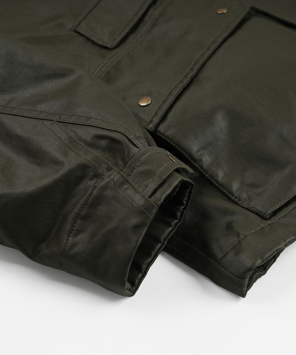 프리즘웍스(FRIZMWORKS) WAXED COTTON HERITAGE HUNTING JACKET _ OLIVE BROWN
