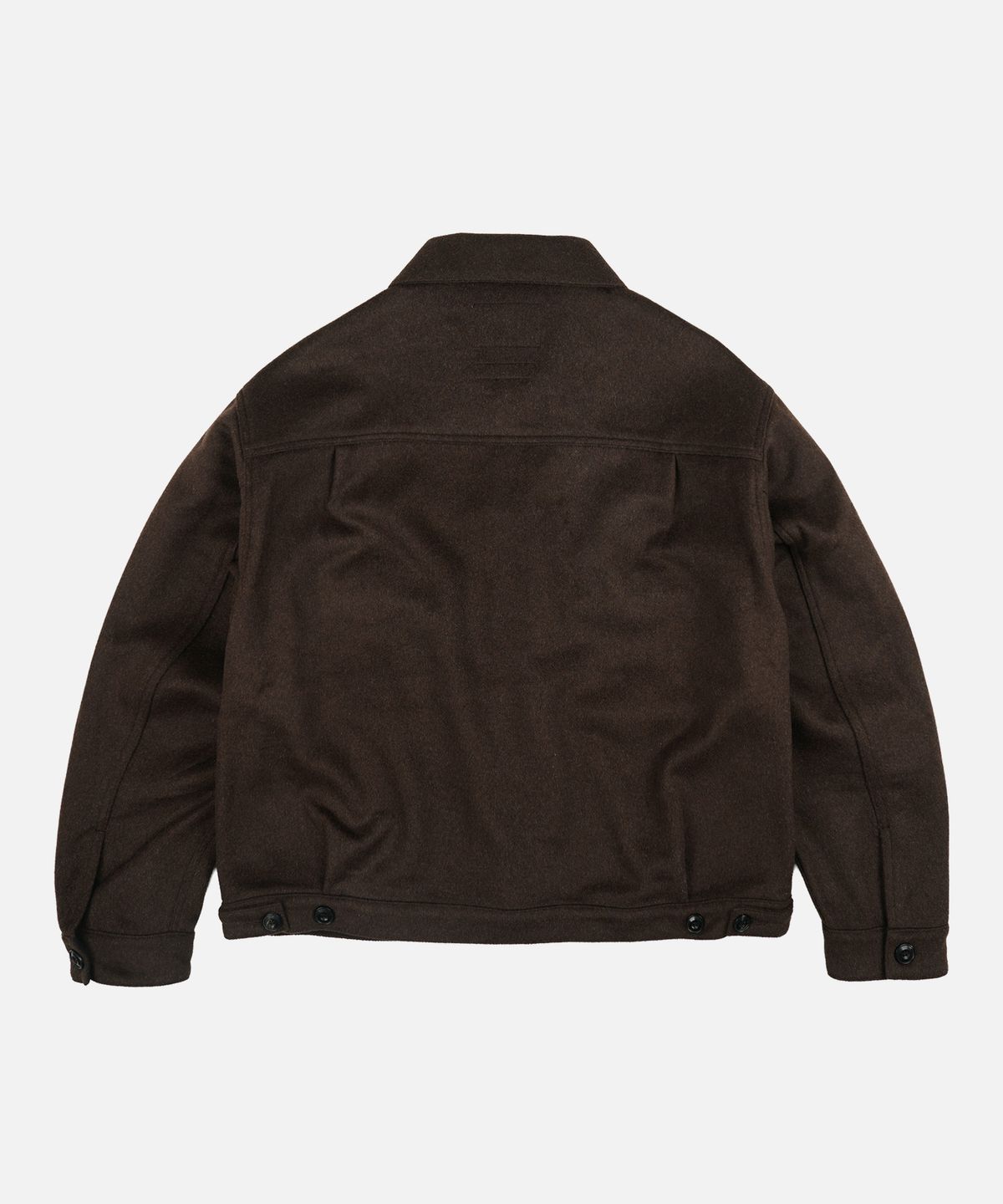 프리즘웍스(FRIZMWORKS) SOLID WOOL TRUCKER JACKET _ BROWN