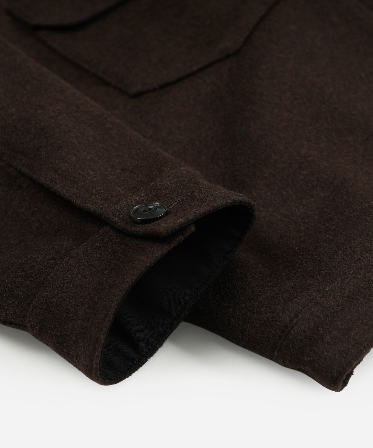 프리즘웍스(FRIZMWORKS) SOLID WOOL TRUCKER JACKET _ BROWN