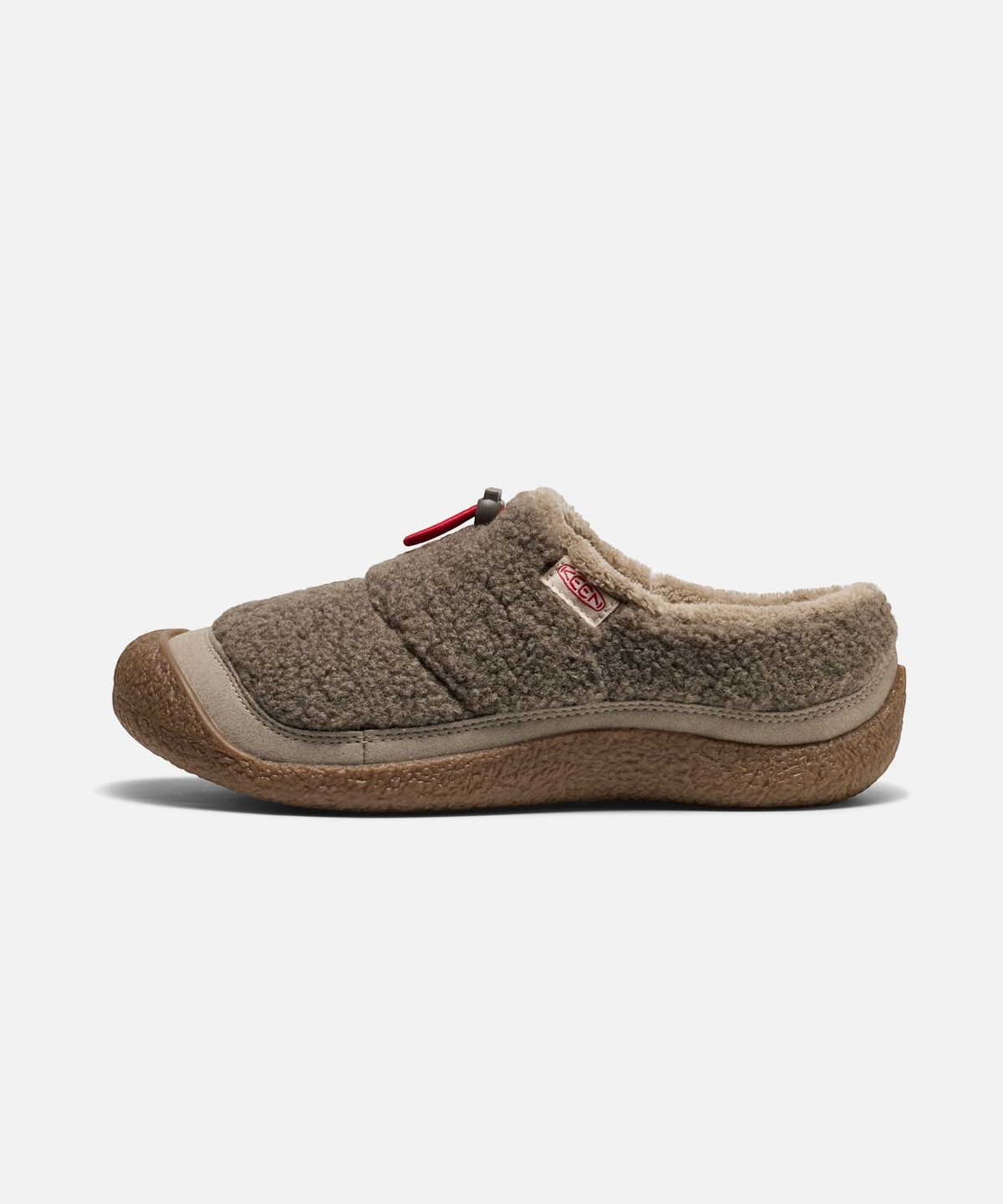 킨(KEEN) 하우저 III 여성 슬라이드 BRINDLE/BRINDLE SHERPA FLEECE