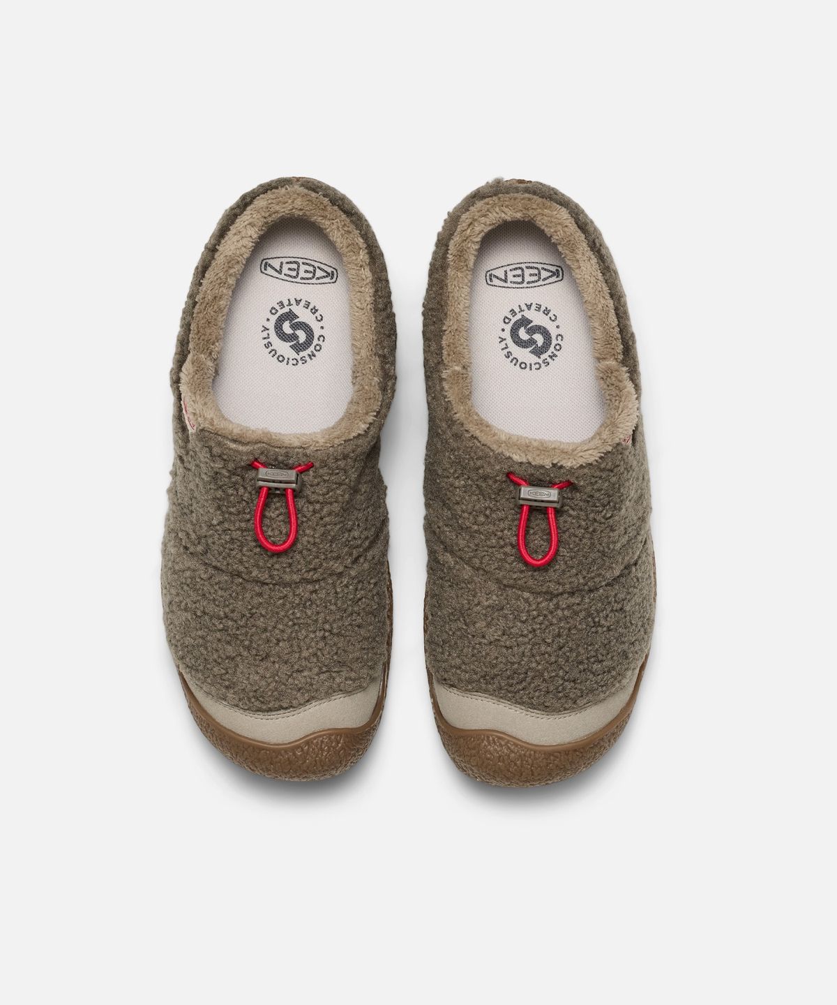 킨(KEEN) 하우저 III 여성 슬라이드 BRINDLE/BRINDLE SHERPA FLEECE