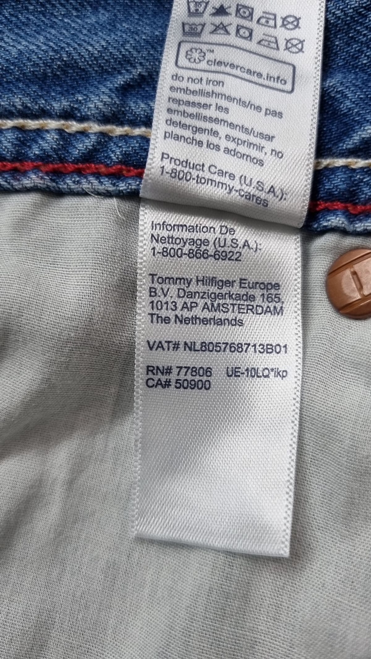 타미힐피거(TOMMY HILFIGER) 청/데님 팬츠 34