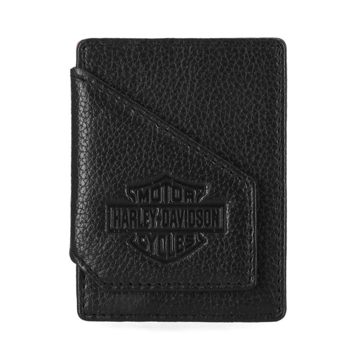 할리데이비슨(HARLEY-DAVIDSON) 바앤쉴드 카드 케이스 지갑 블랙