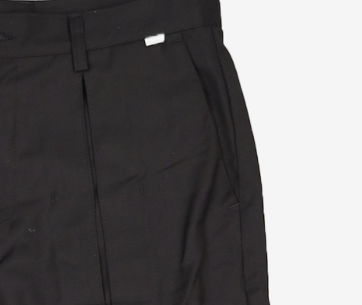 노매뉴얼(NOMANUAL) OPEN TUCK PANTS - BLACK 100