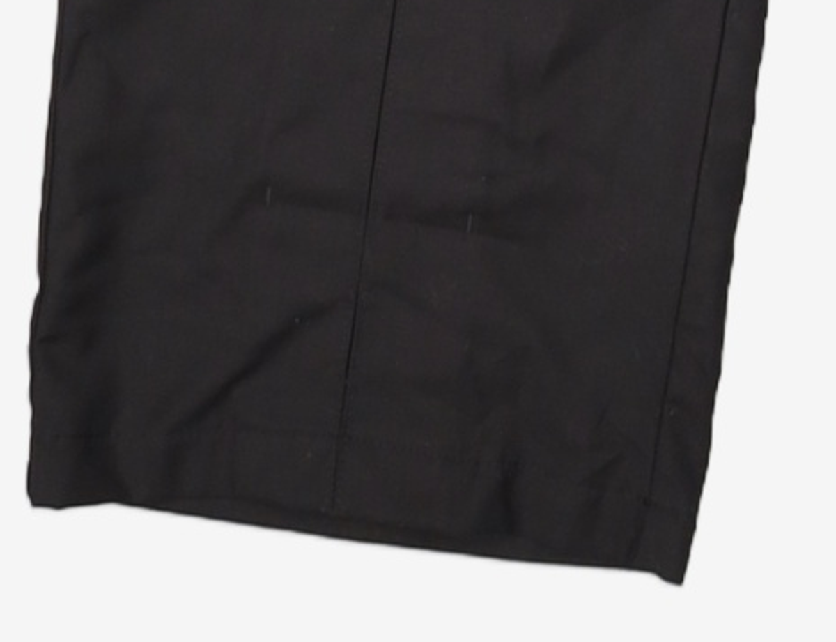 노매뉴얼(NOMANUAL) OPEN TUCK PANTS - BLACK 100
