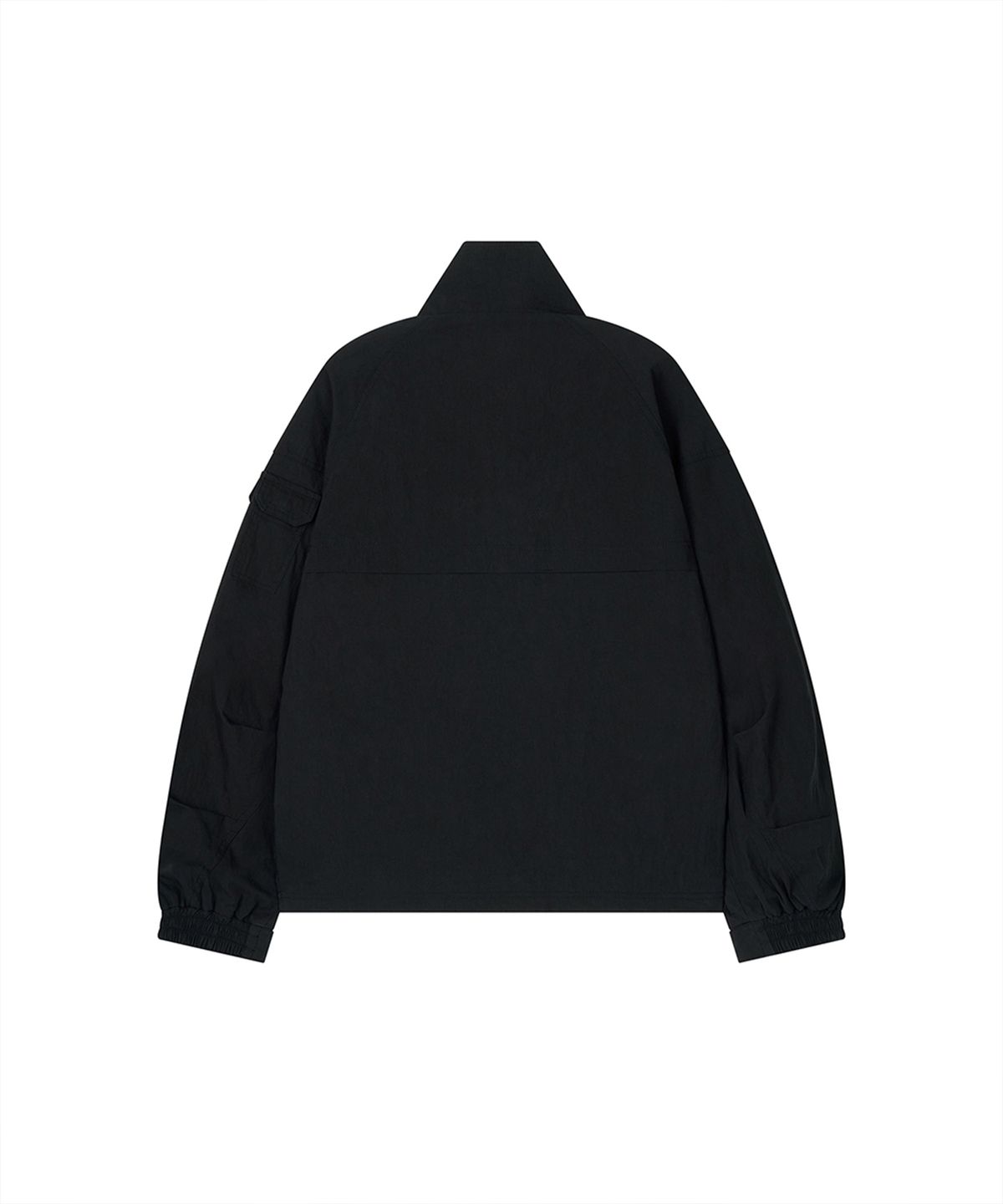로타입(ROUGHTYPE) High-neck Cotton Safari Jacket - Black