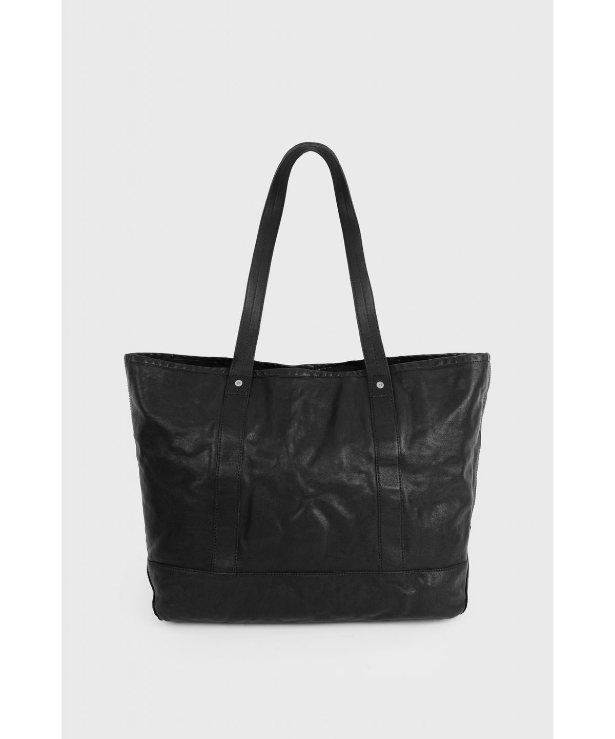 유스(YOUTH) Washed Leather Tote Bag - Black