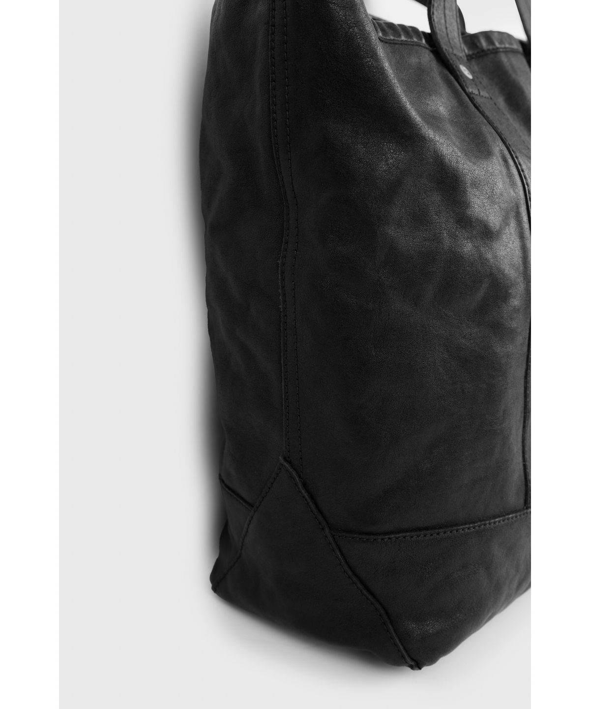 유스(YOUTH) Washed Leather Tote Bag - Black
