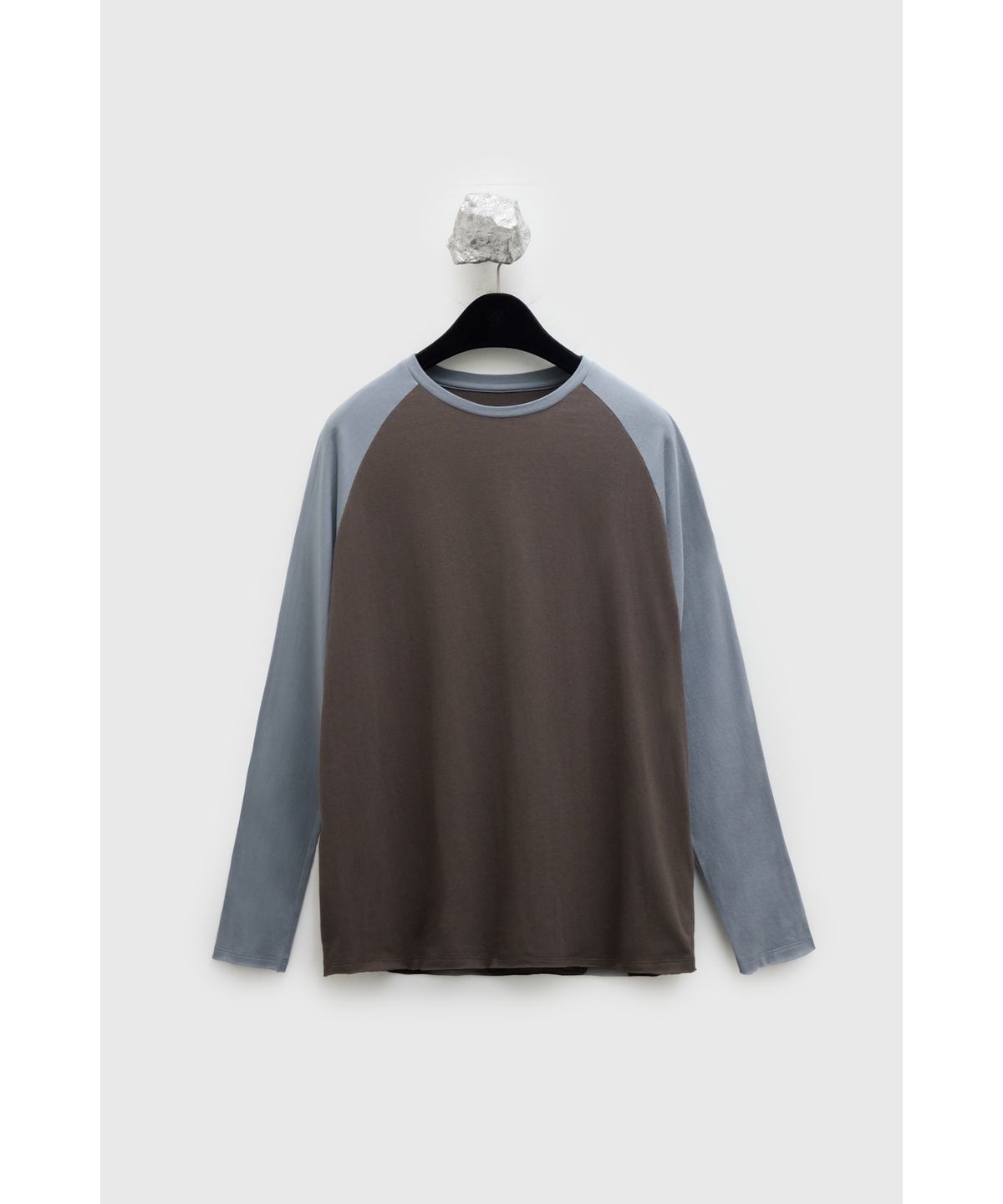유스(YOUTH) Cut-off Raglan L/S T-shirt - Brown & Blue
