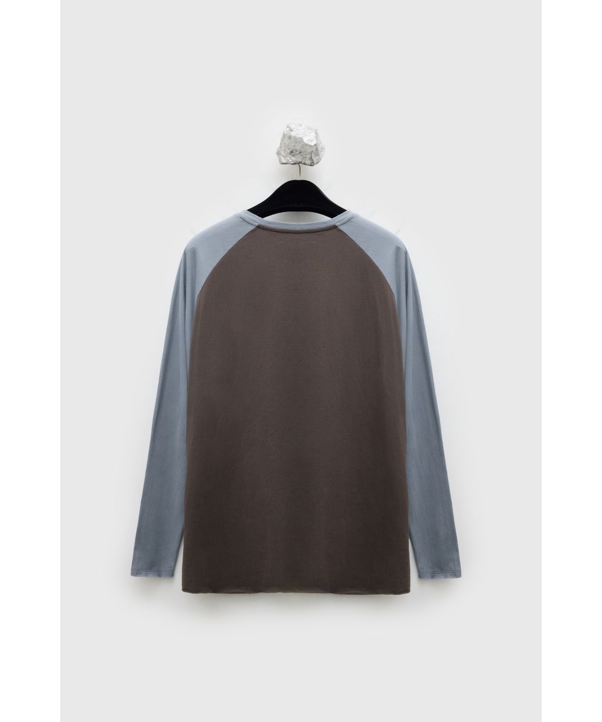 유스(YOUTH) Cut-off Raglan L/S T-shirt - Brown & Blue