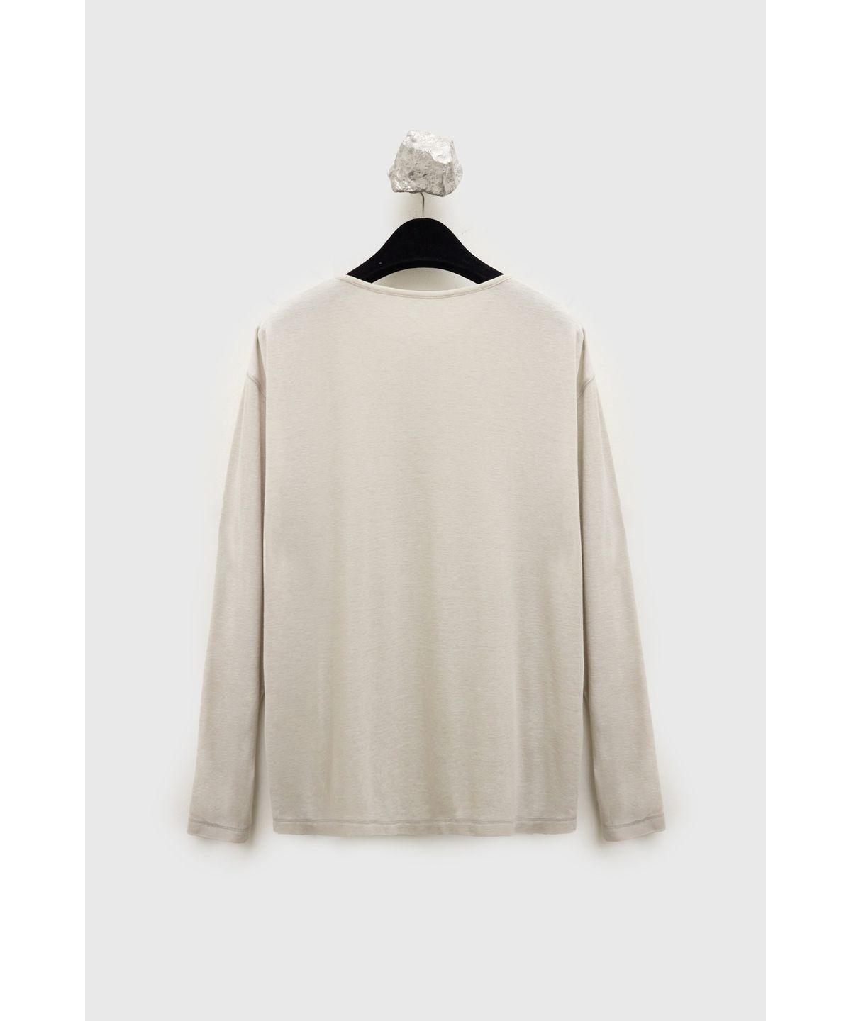 유스(YOUTH) Henley-neck L/S T-shirt - Ivory