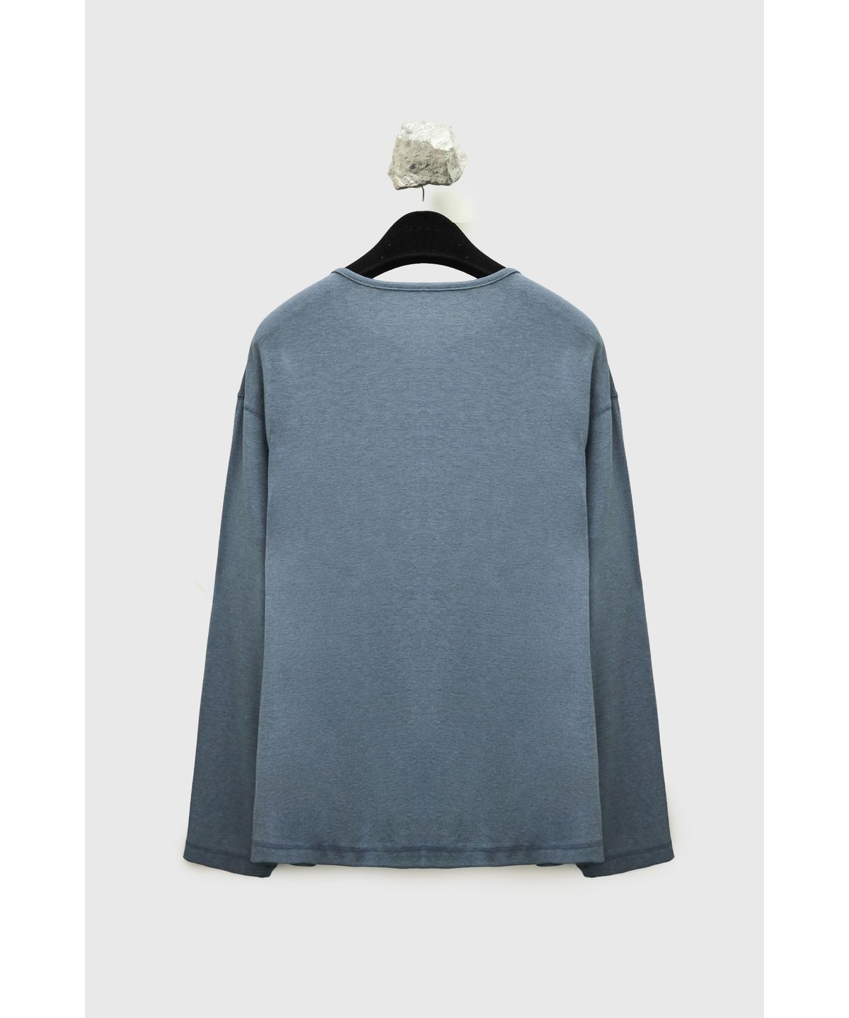 유스(YOUTH) Henley-neck L/S T-shirt - Blue