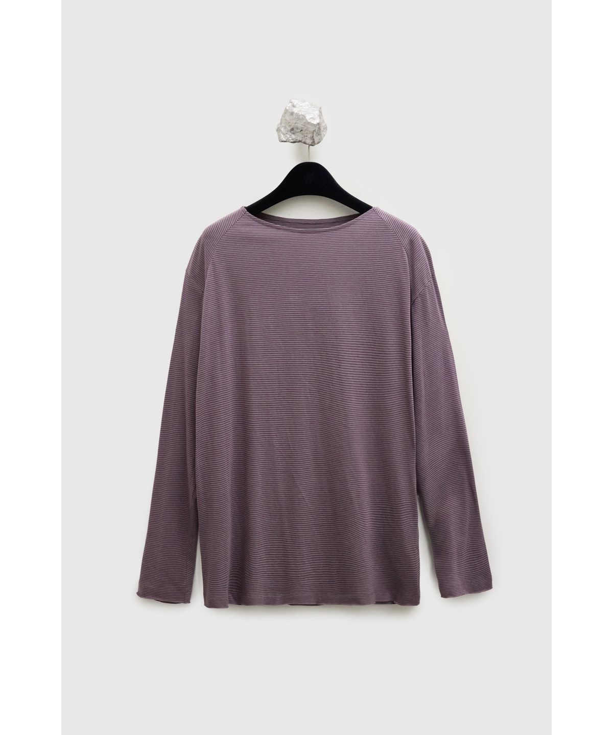 유스(YOUTH) Boat-neck Stripe T-shirt - Violet