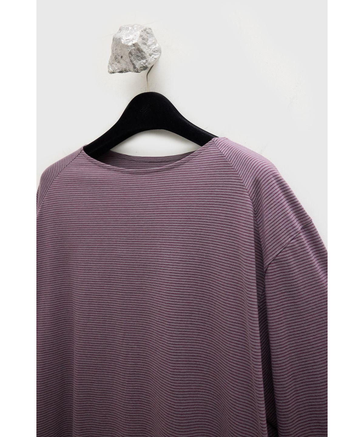 유스(YOUTH) Boat-neck Stripe T-shirt - Violet