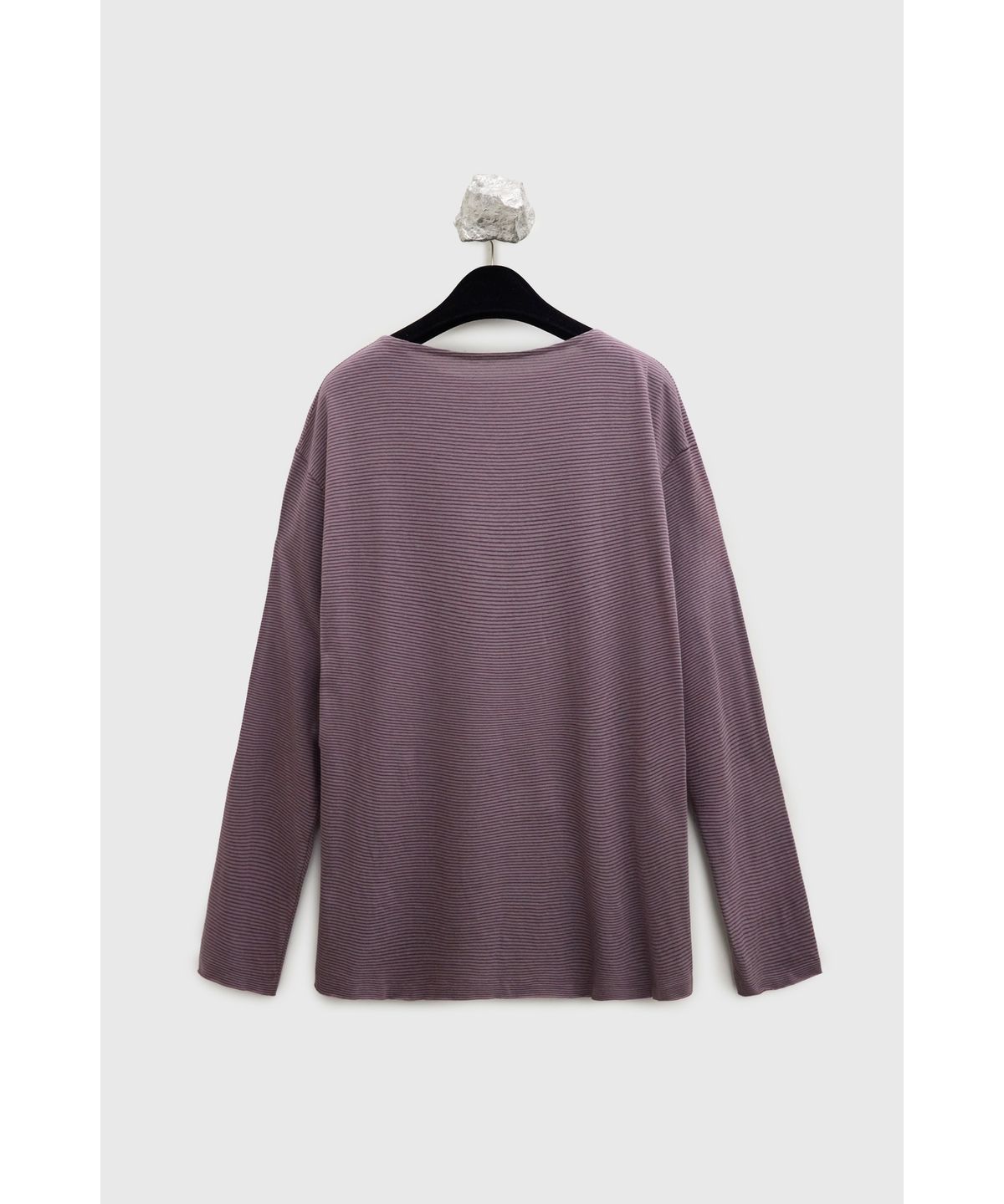 유스(YOUTH) Boat-neck Stripe T-shirt - Violet