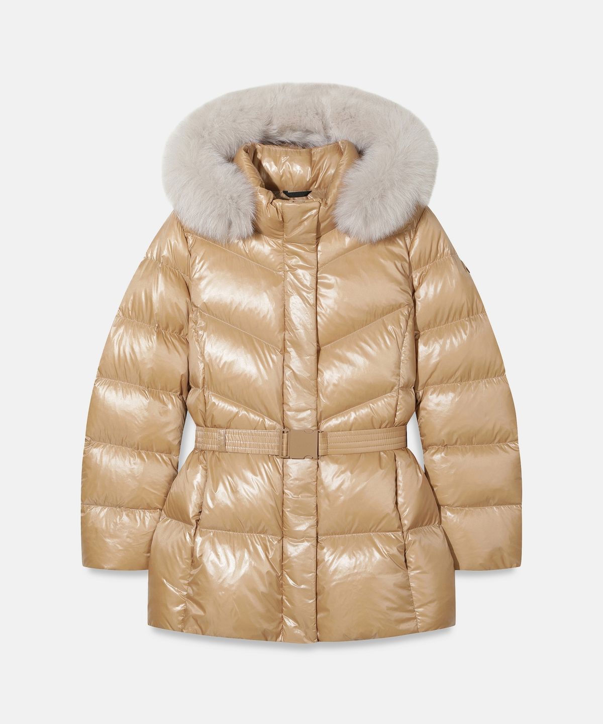 네파(NEPA) 7M82044 여자 여성 프리미아 글로시 벨티드 미드 다운 자켓