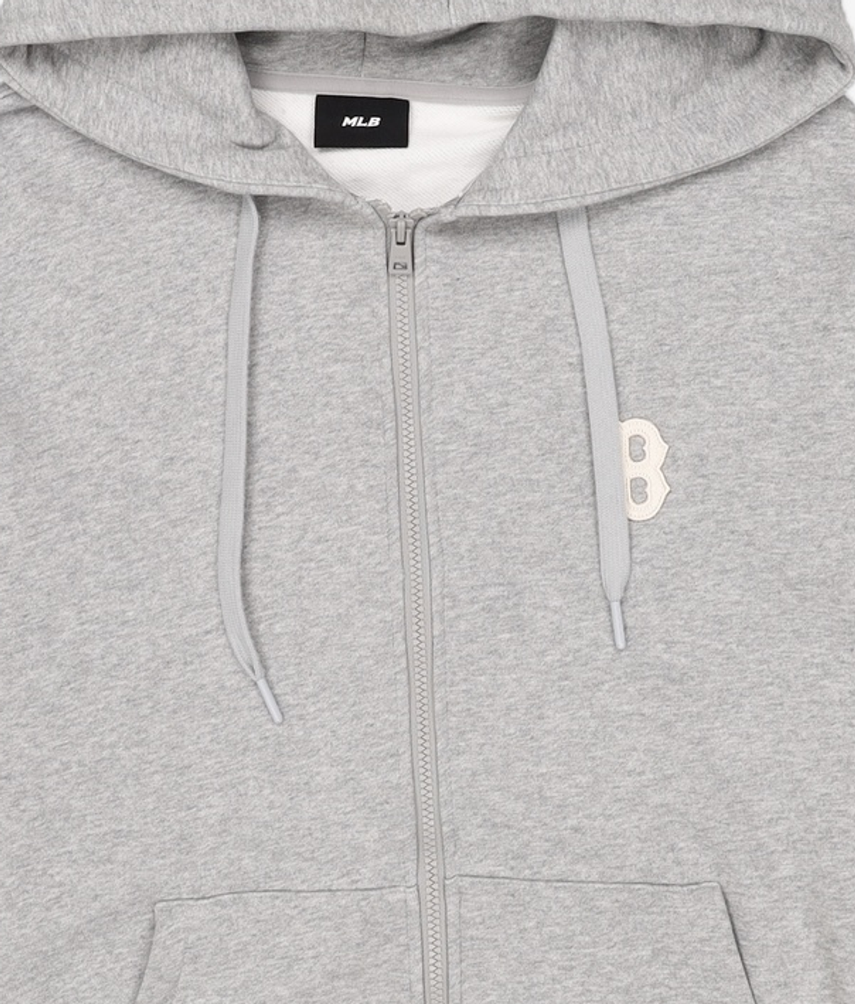 엠엘비(MLB) 베이직 미디움 로고 후드집업 BOS (Melange Grey) L