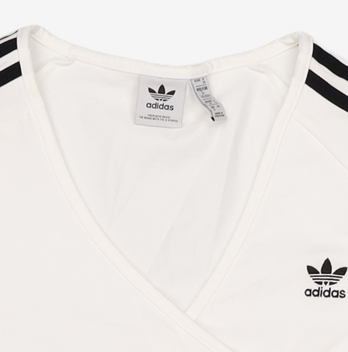 아디다스(ADIDAS) 클래식 크롭 티 - 화이트 / HC2030 S