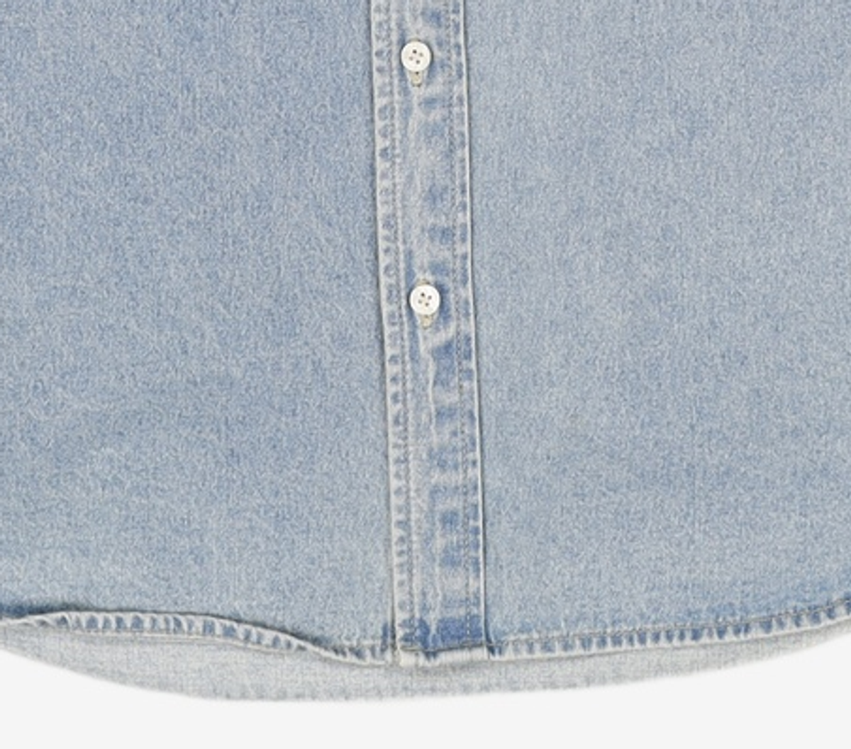 디스이즈네버댓(THISISNEVERTHAT) GD Washed Denim Shirt Light Blue M