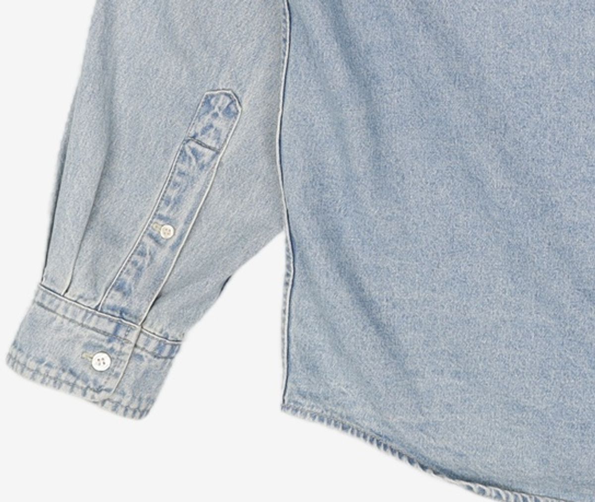 디스이즈네버댓(THISISNEVERTHAT) GD Washed Denim Shirt Light Blue M
