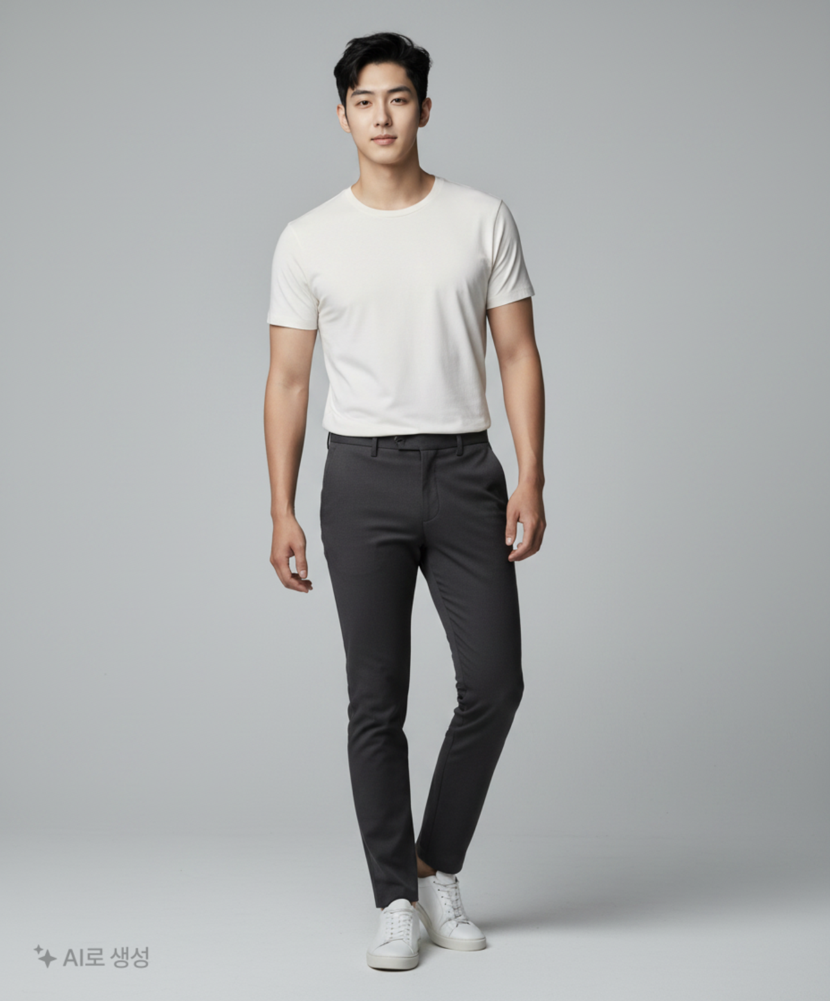 무신사 스탠다드(MUSINSA STANDARD) [쿨탠다드] 머슬 핏 티셔츠 [화이트] L