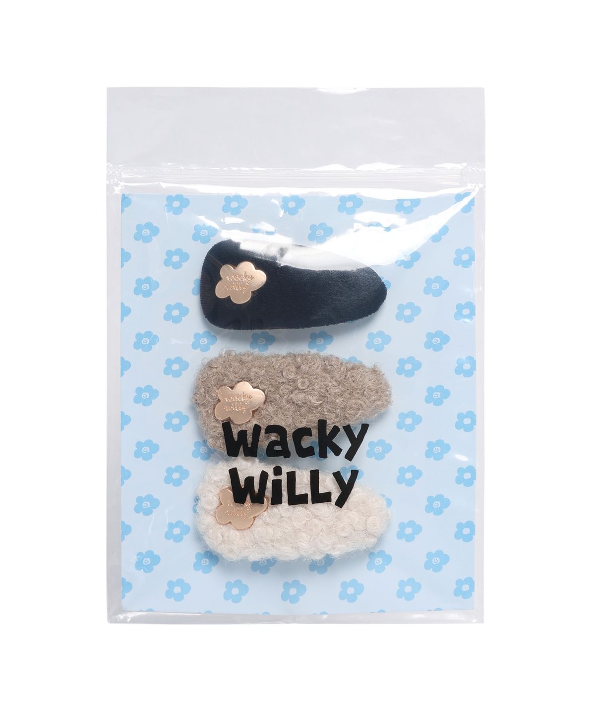 와키윌리(WACKY WILLY) 우먼스 플러피 헤어핀 (3PACK)