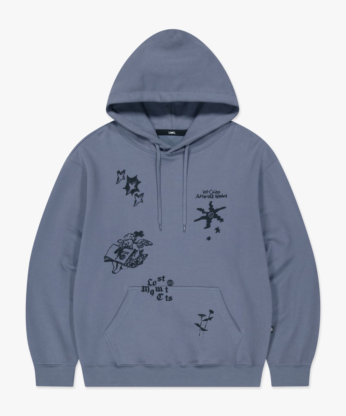 엘엠씨(LMC) STAMP GRAPHIC HOODIE light blue