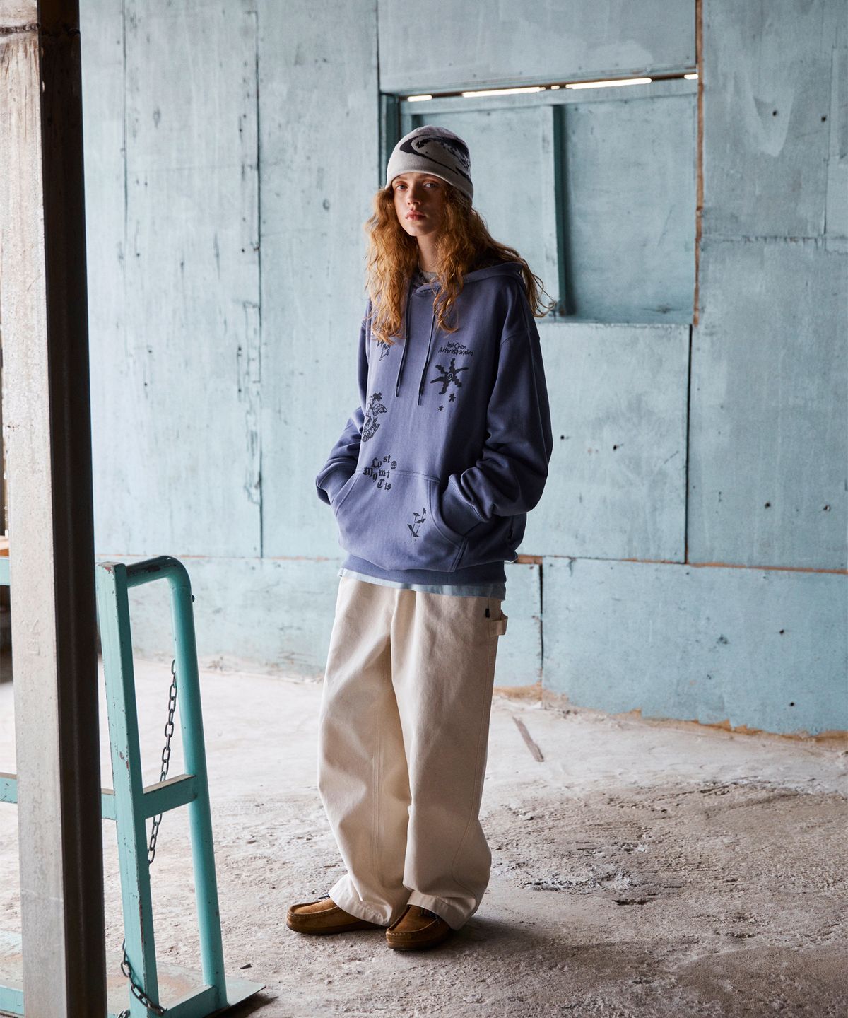 엘엠씨(LMC) STAMP GRAPHIC HOODIE charcoal