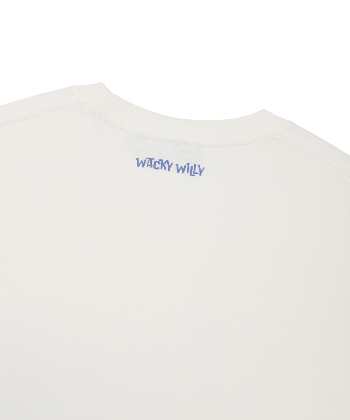 와키윌리(WACKY WILLY) 아트 콜라주 롱슬리브 화이트