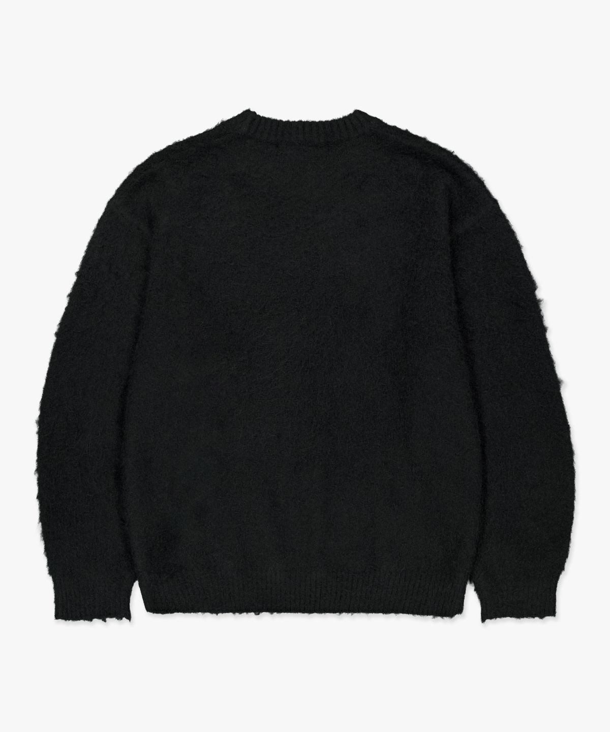엘엠씨(LMC) GOTHIC LOGO BRUSH ROUND KNIT black