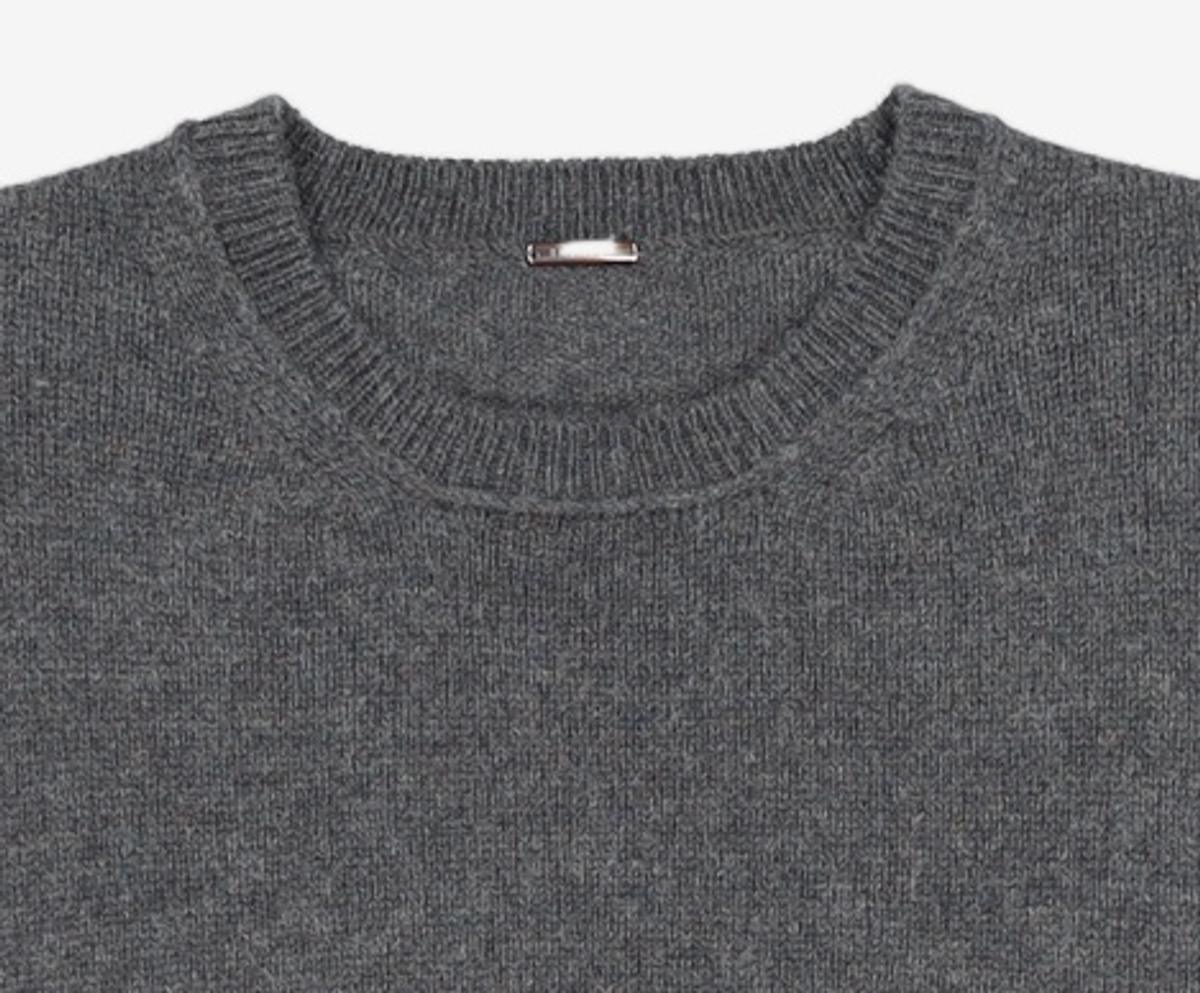 셔터(SHIRTER) SHAGGY DOG REVERSE SEAM KNIT (BROWN) M