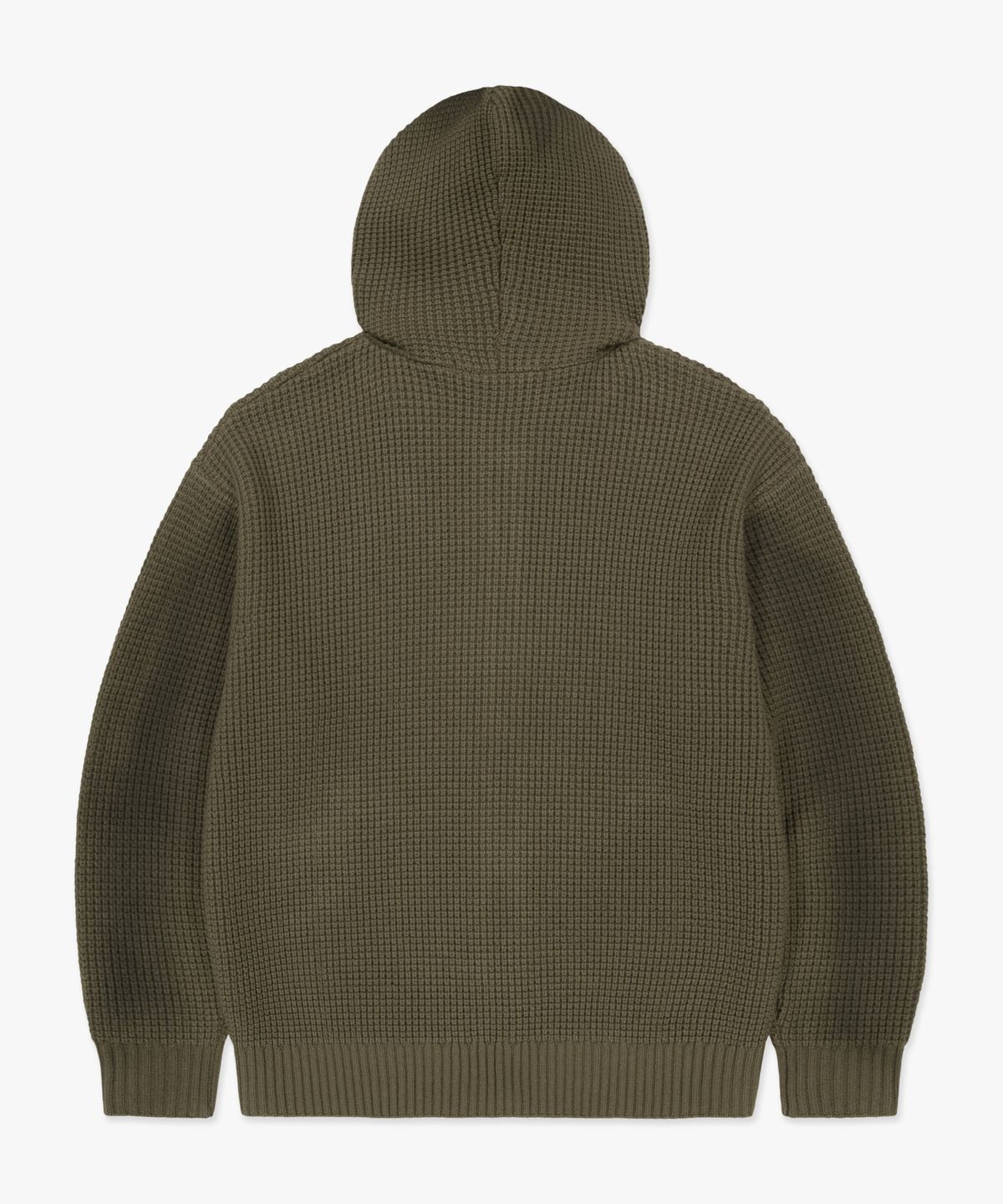 엘엠씨(LMC) SPRAY DYED WAFFLE KNIT ZIP-UP olive