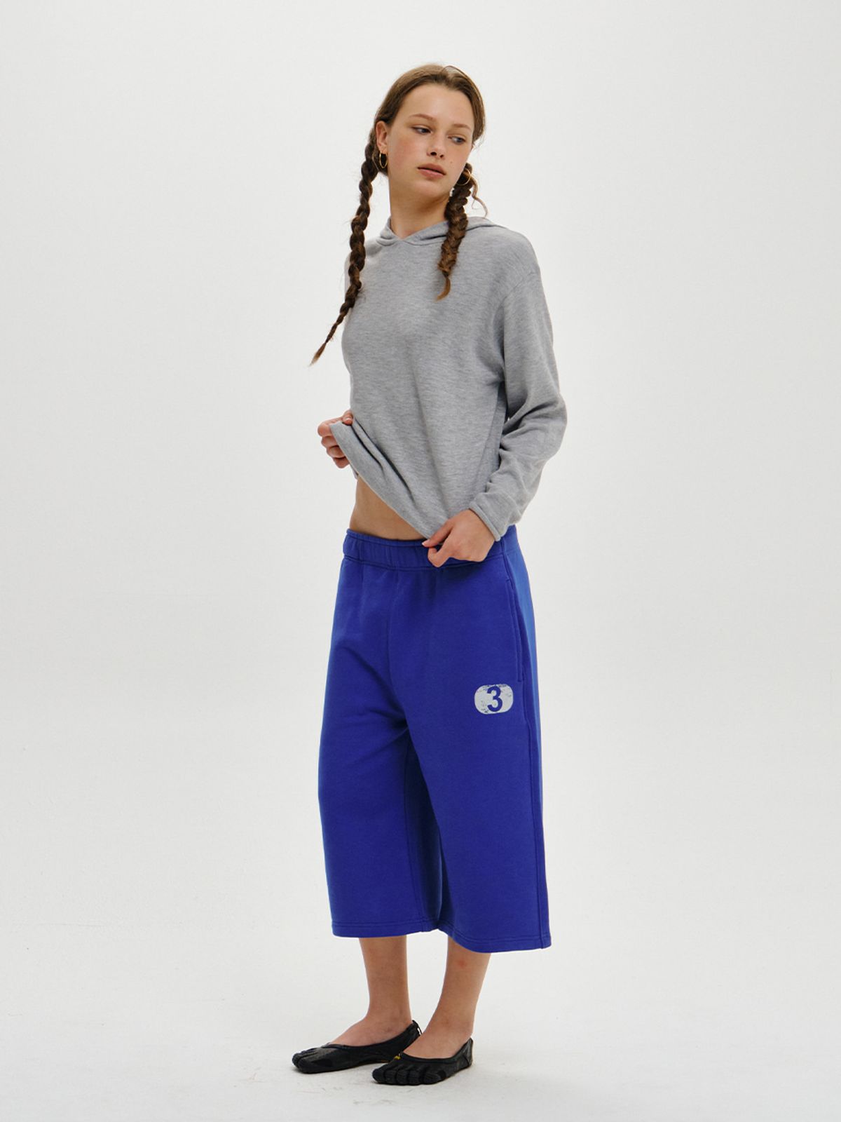 플리즈프로젝트(PLZPROJECT) 3 SWEAT BERMUDA PANTS, BLUE