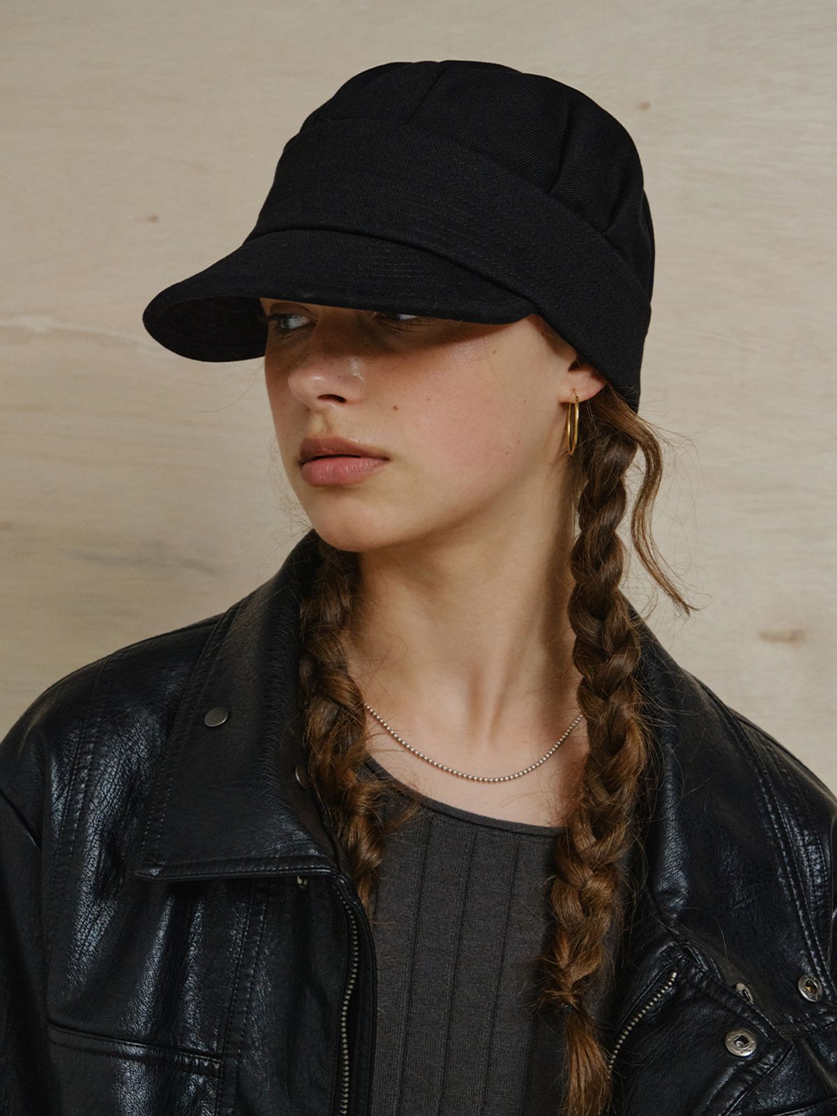플리즈프로젝트(PLZPROJECT) NEWSBOY CAP, BLACK