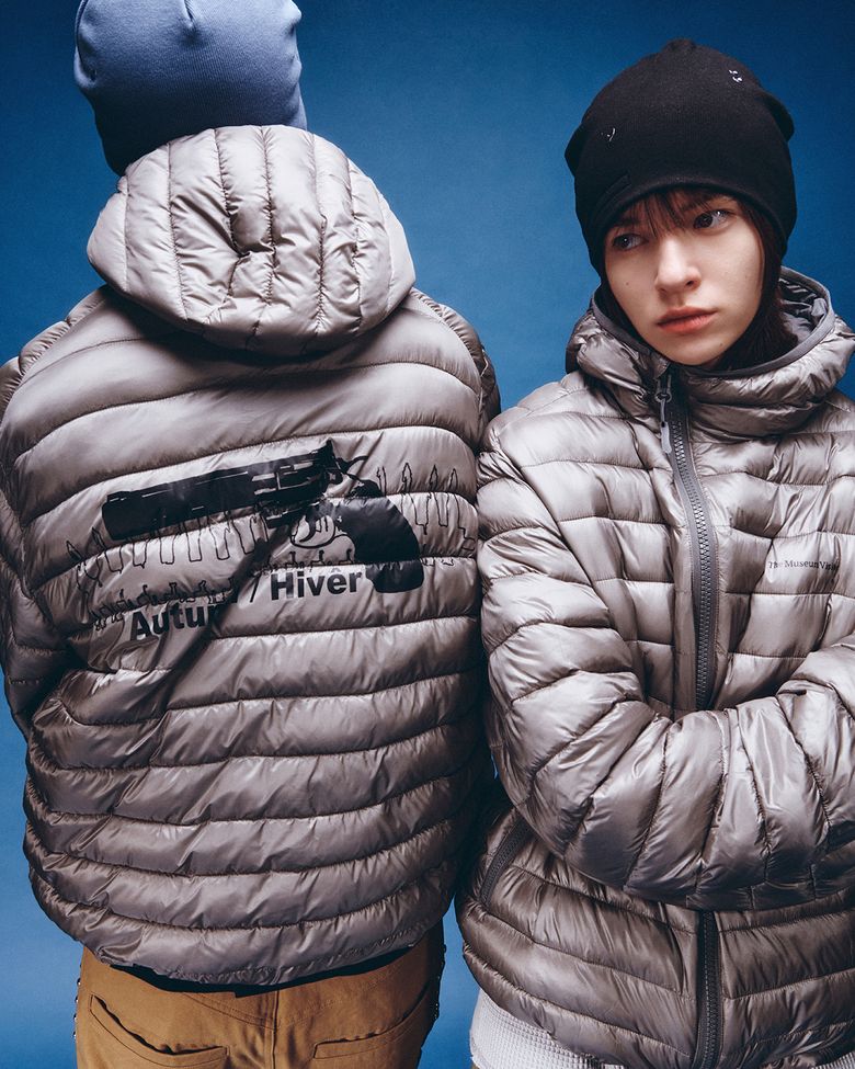 REVOLVER THINSULATE HOODED DIAGONAL ZIP JACKET (GREY)