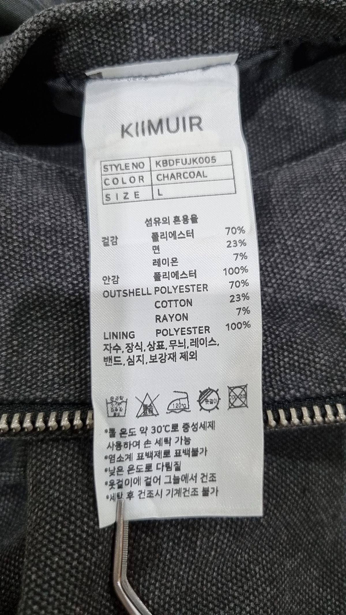 키뮤어(KIIMUIR) 빈티지 워크 자켓_네이비 L