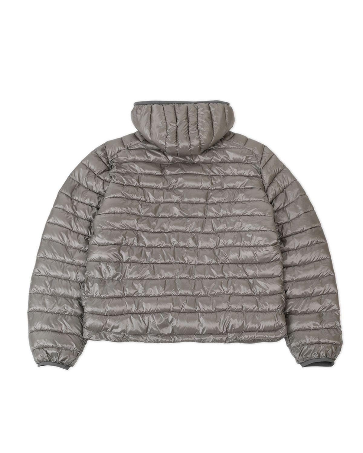 더뮤지엄비지터(THEMUSEUMVISITOR) THINSULATE HOODED DIAGONAL ZIP JACKET (GREY)