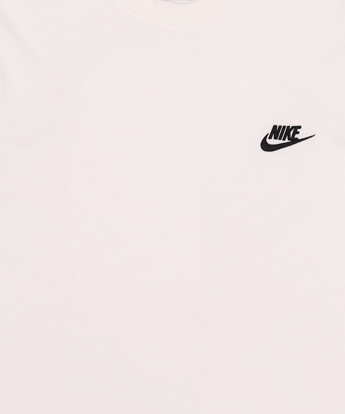 나이키(NIKE) 스포츠웨어 클럽 티셔츠 M - 화이트:블랙 / AR4999-101 L