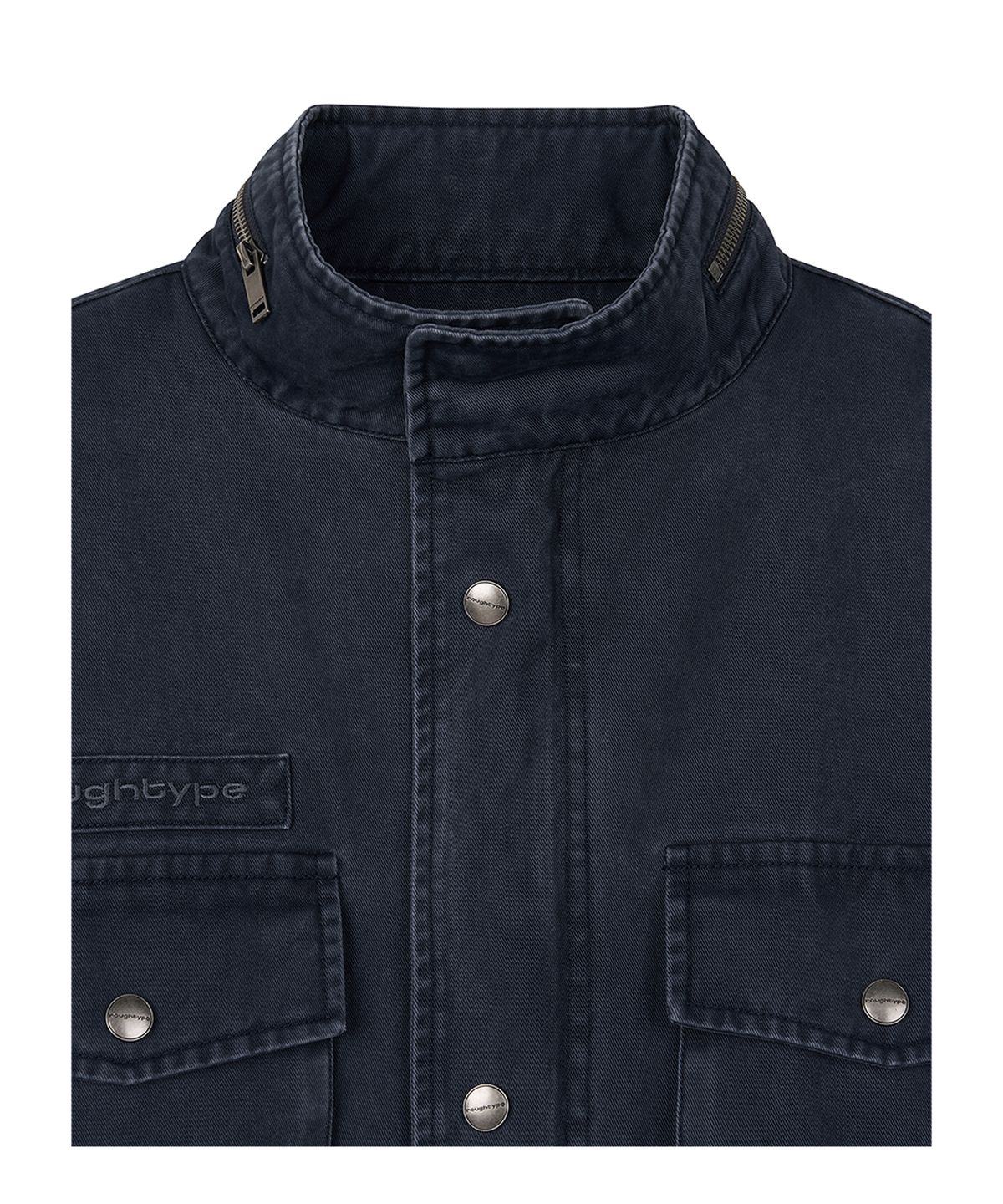 로타입(ROUGHTYPE) Washed Safari Mid Jacket - Navy