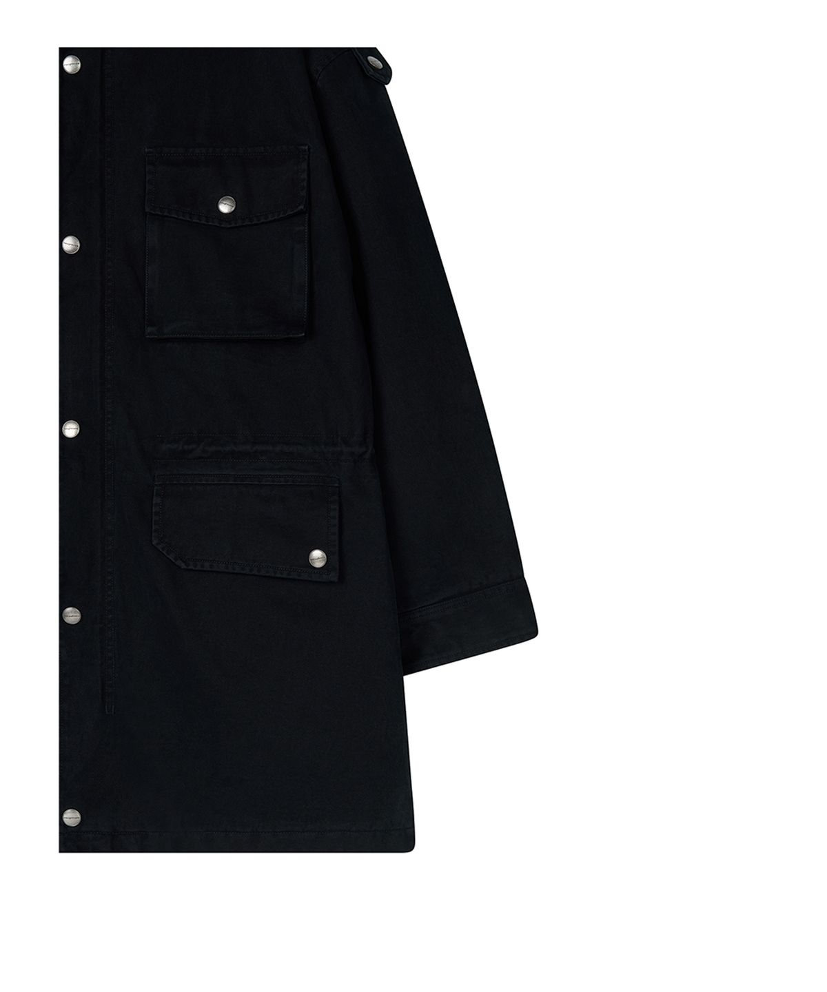 로타입(ROUGHTYPE) Washed Safari Mid Jacket - Black